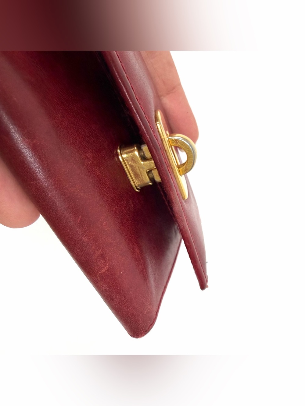 Authentic Ferragamo Red Leather Keychain Wallet - Picture 3 of 11